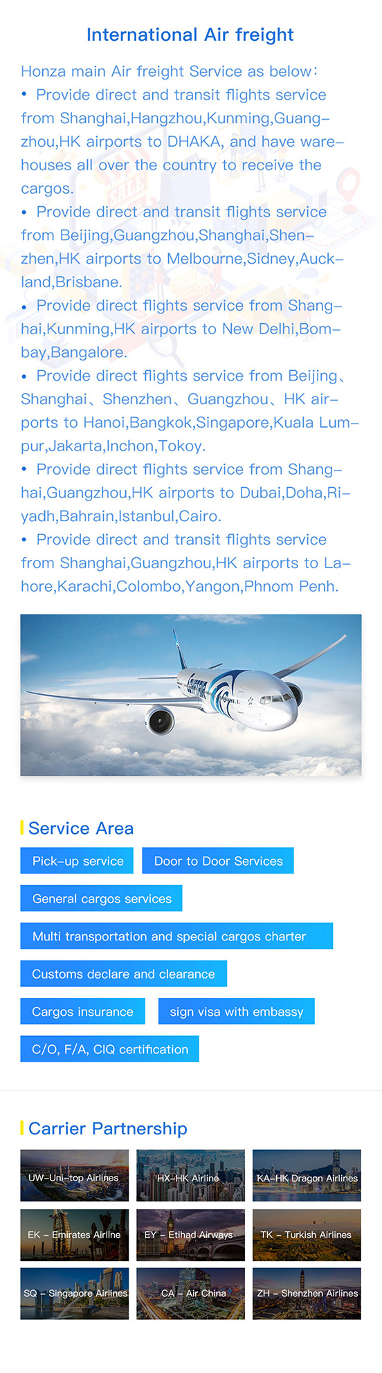 Air Shipping From Shenzhen/Shanghai/Guangzhou to Japan