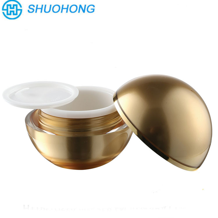 30ml White Ball Shape Plastic Cosmetic Container