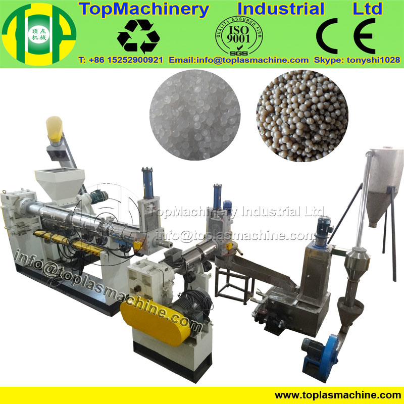 High Productivity Film Granulator for Recycling Waste Plastic with Degassing Extruder