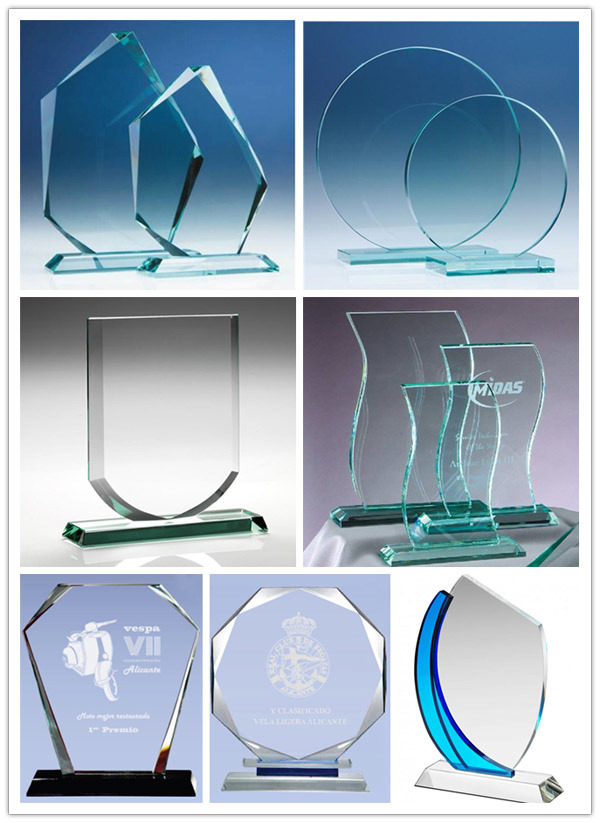 Various Size Model of Clear Crystal Award and Trophy