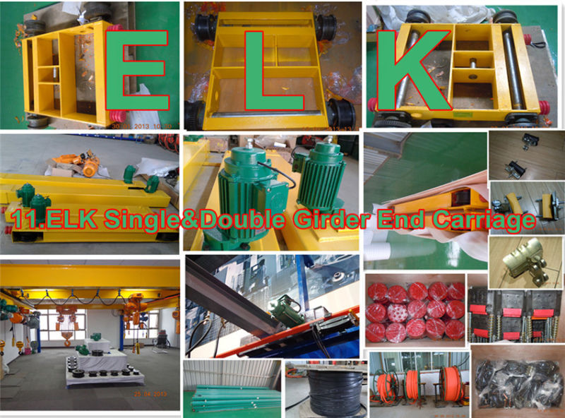 Rail Trolley for Sale Electric Motor Trolley Mouted on Double Girder Crane