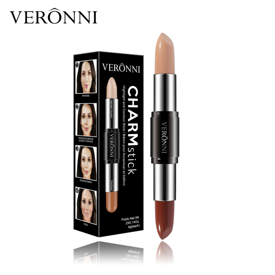 2018 New-Selling Veronni 4 Colors Double-Head Concealer Foundation Stick