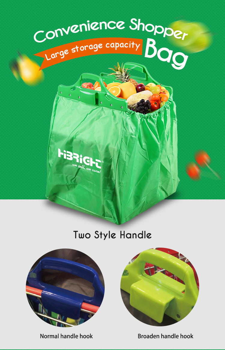 Supermarket Trolley Reusable Polyester Shopping Bag