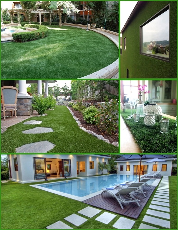 Good Resilient U Shape Artificial Grass Turf for Home Use