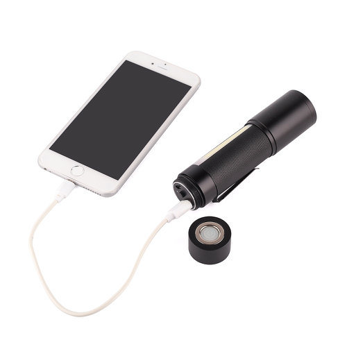 Aluminum LED Flashlight with Power Bank Function (16-1S1707R)