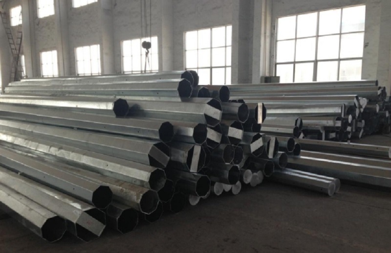 Octagonal Galvanized Steel Pole