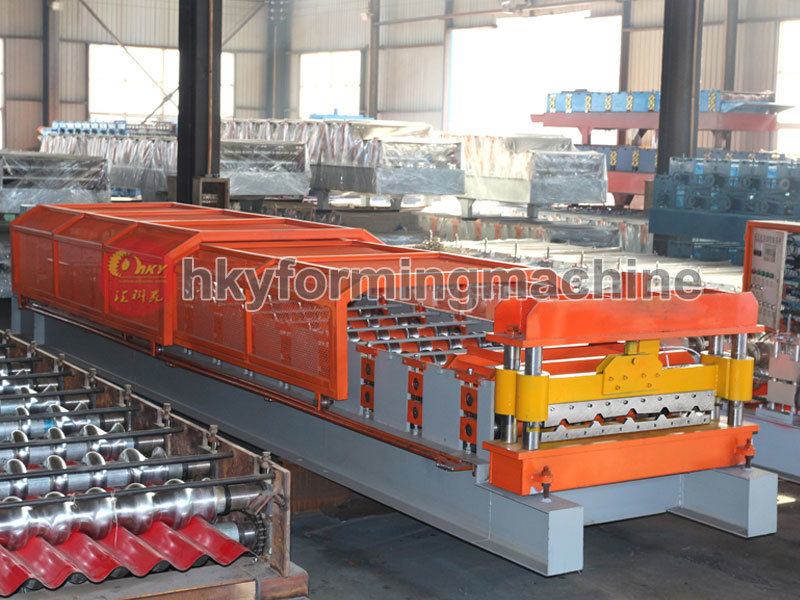 Export Standard Steel Sheet Roof Tile and Wall Panel Roll Forming Making Machine