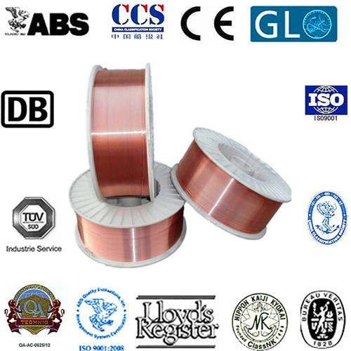 Copper Coated Low Carbon Steel Wire, Solder Wires, Er70s-6, 1.2mm, 15kg/Spool, MIG Welding Wire