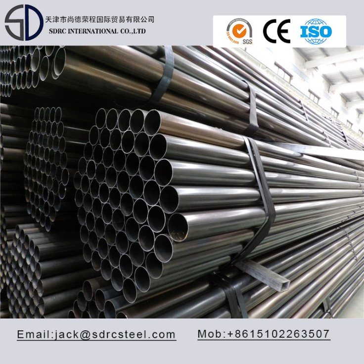 Ss330 Carbon Round Black Annealed Steel Pipe/Tube for Desk/Fence/Chair