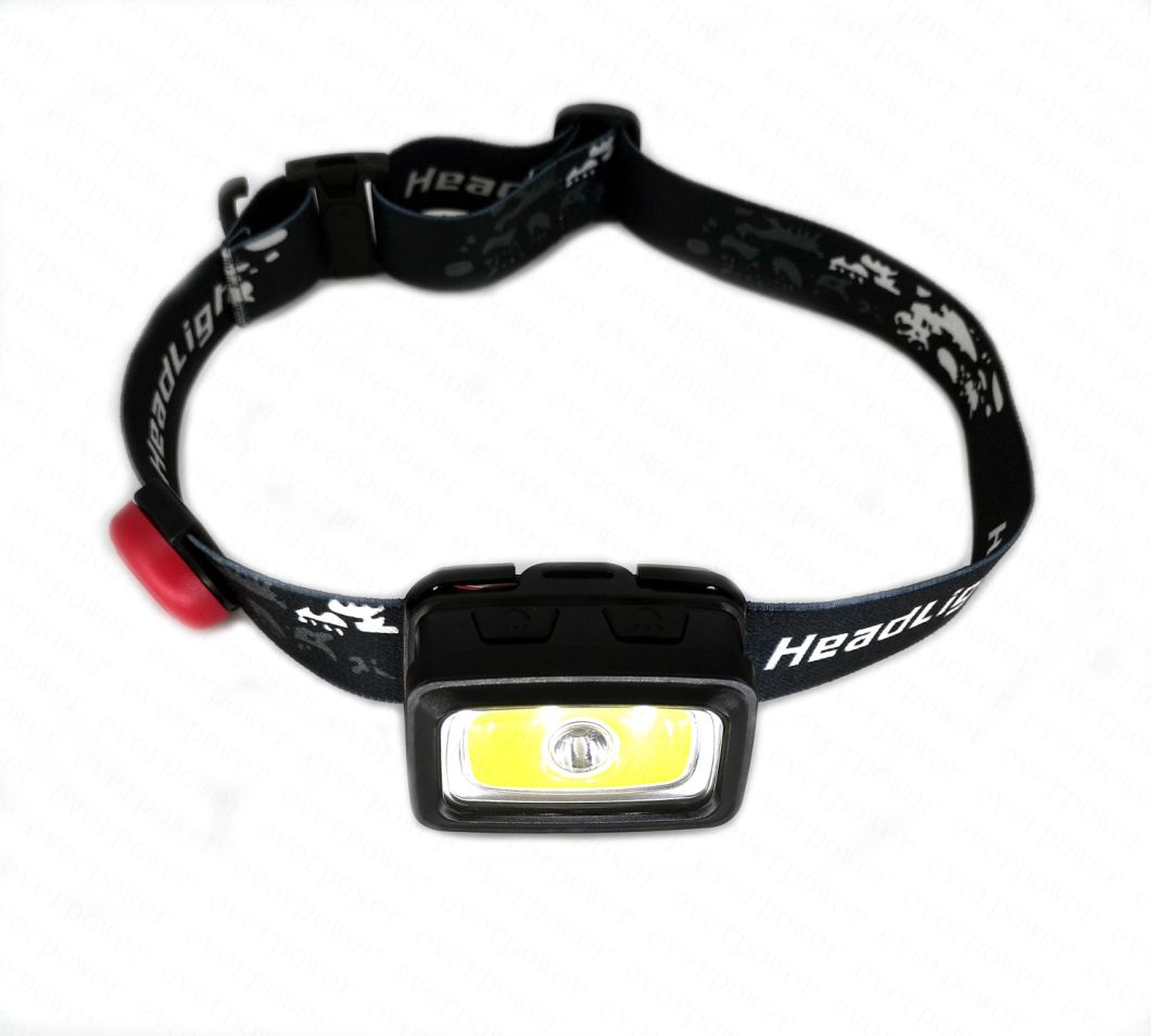 Whistle Function Green Red Light Hunting LED Head Torch with Warning Light