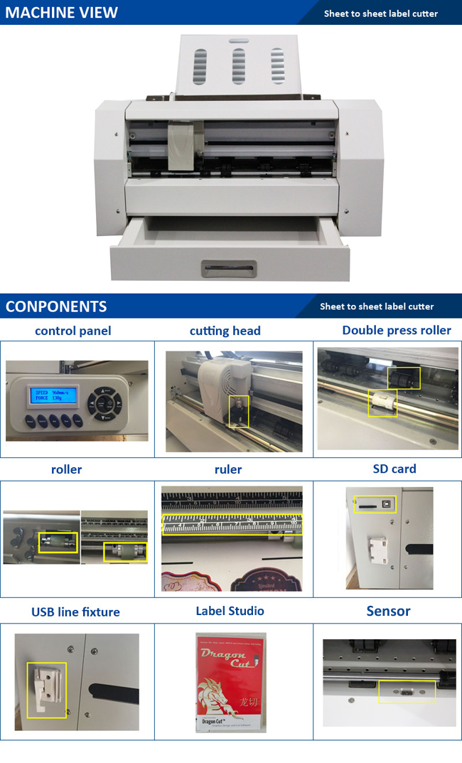 Printing Label Eco Sheet Label Cutting Machine for Trademark (VCT-LCS)