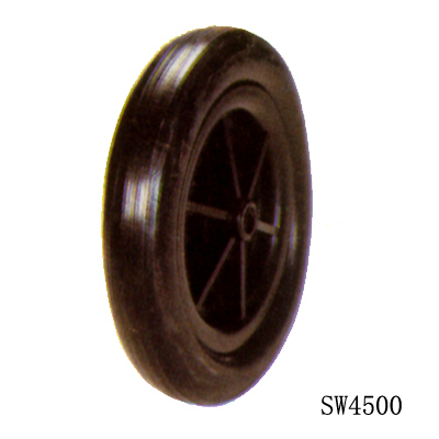 3.50-4 Rubber Hand Truck Wheel Tire with Steel Rim, Wheelbarrow Tyre