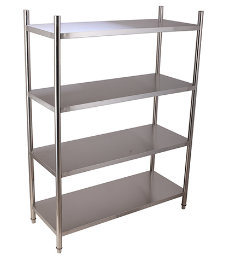 Stainless Steel Robust Construction Heavy Duty Shelf Board Type Kitchen Vegetable 4 Tier Storage Rack