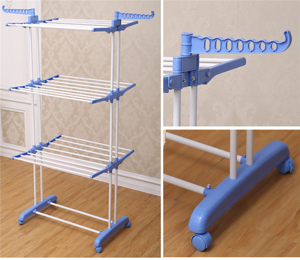 Three Tier Foldable Clothes Drying Rack Sell in UK Jp-Cr300W2