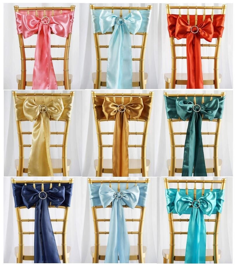 Satin Polyester Wedding Chair Bows