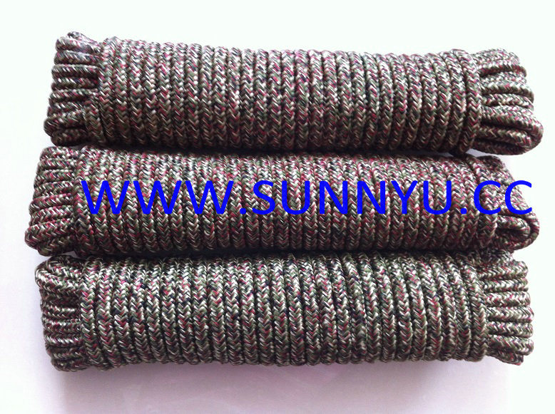 High Quality Colorful PE Solid Braided Rope