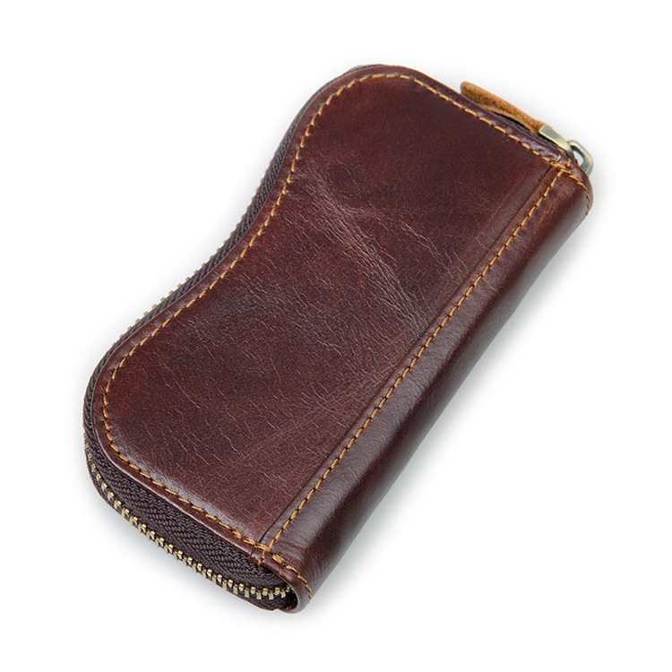 Factory Price Mens Leather Key Holder Wallet with Cion Pocket