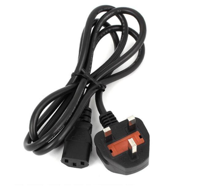 Euro Schuko Plug 3 Round Pin to IEC320 C13 AC Power Cord 1.8m