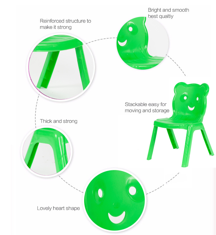 Various Colors Eco Friendly Plastic Kid Chair