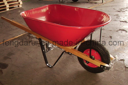 Wood Handle Pneumatic Durable Wheelbarrow (WB6601)