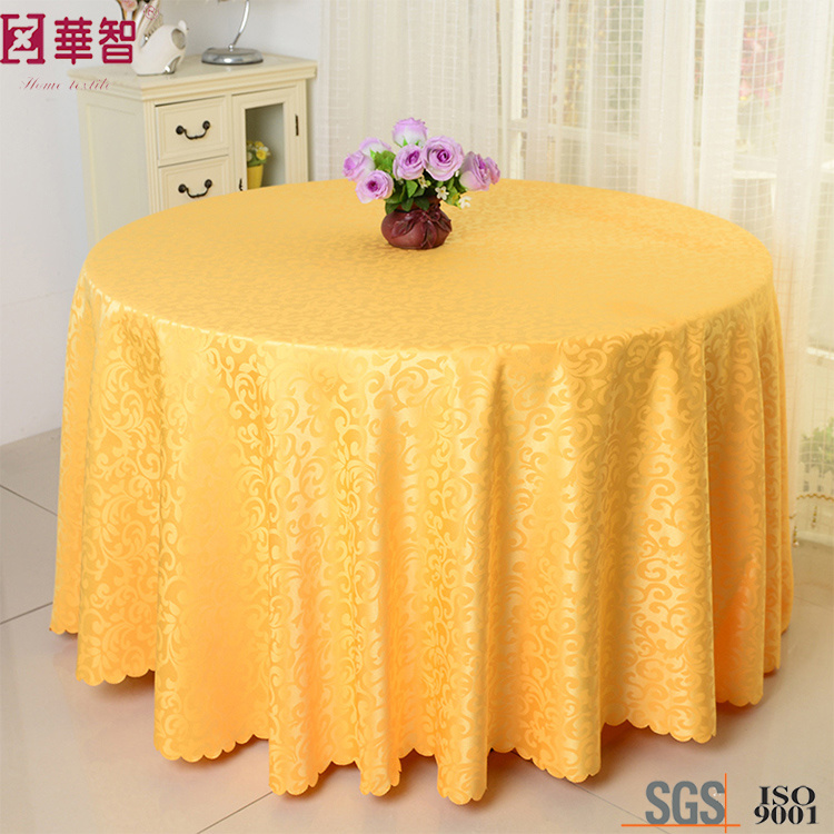 Meeting Hotel Use 120 Inch Polyester Table Cloth