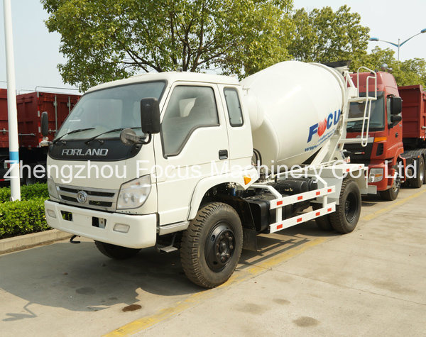 3cbm, 4cbm LHD or Rhd Small Concrete Mixer Truck/Self-Loading Concrete Truck Mixer-Cement Mixer