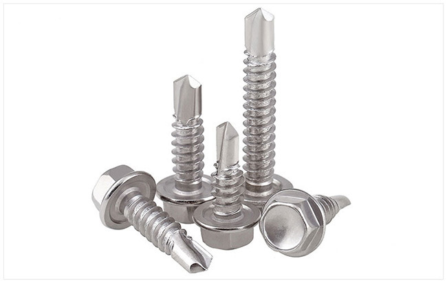 Hex Washer Head Stainless Steel Self Drilling Roof Screw