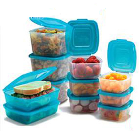 Plastic Food Fresh Container with 11PCS