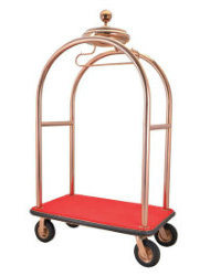 Stainless Steel Hotel Luggage Baggage Service Cart (HC-24)