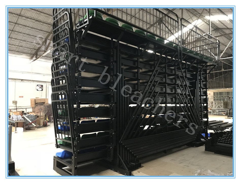 Telescopic Grandstand Indoor Retractable Folding Bleacher Seating