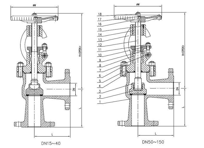 BS1873 Angle Globe Valve with Bolted Bonnet