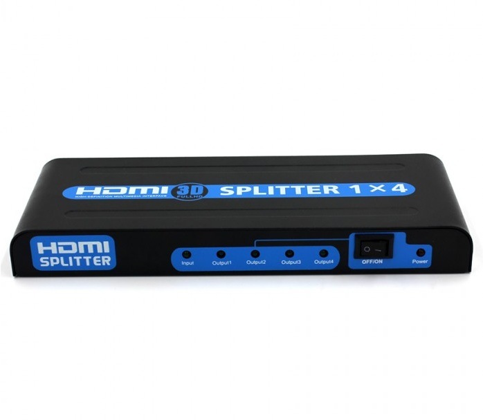 1X4 HDMI Splitter (support 3D, 1080P)