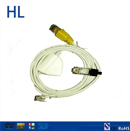 White Customized Assembly Telephone Cable