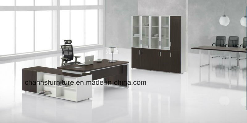 Fashion Furniture Modern Office Table with Side Desk (CAS-MD1828)