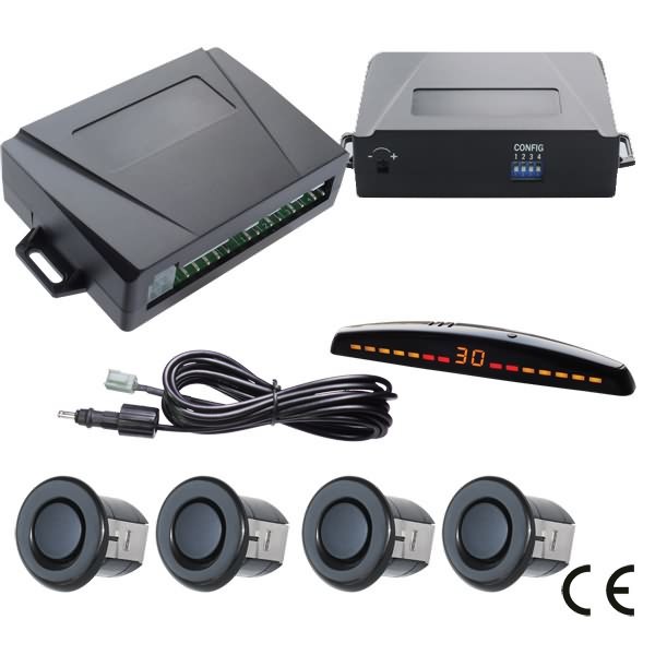 Truck Bus Front Parking Sensor System with LED Display and Beeper Alarm