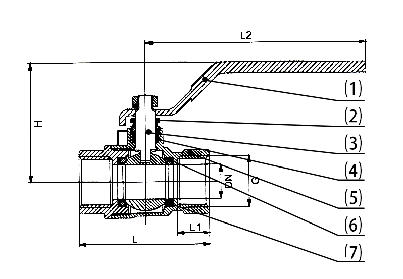 Brass Ball Valves Full Bore Use for Water Oil Gas Ce ISO9001