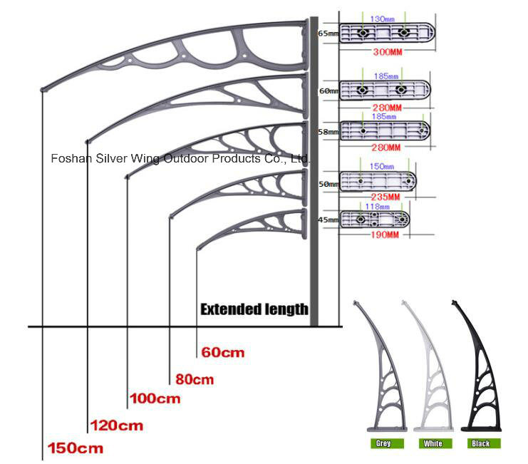 Transparance Plastic Outdoor Canopy/Awning for Window or Balcony (YY-B)