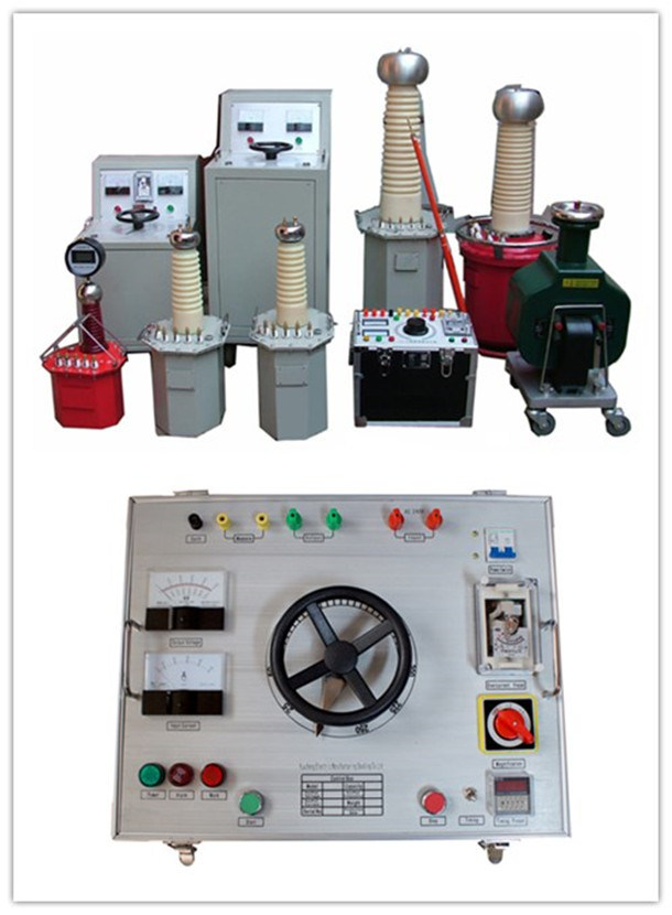 AC High Voltage Electric Oil-Immersed Testing Transformer Test Stand