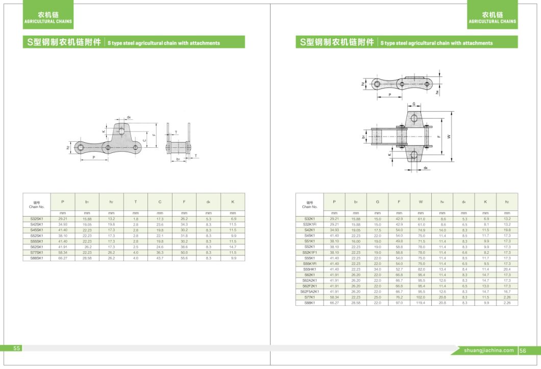 Agricultural Chains for Agricultural Machine