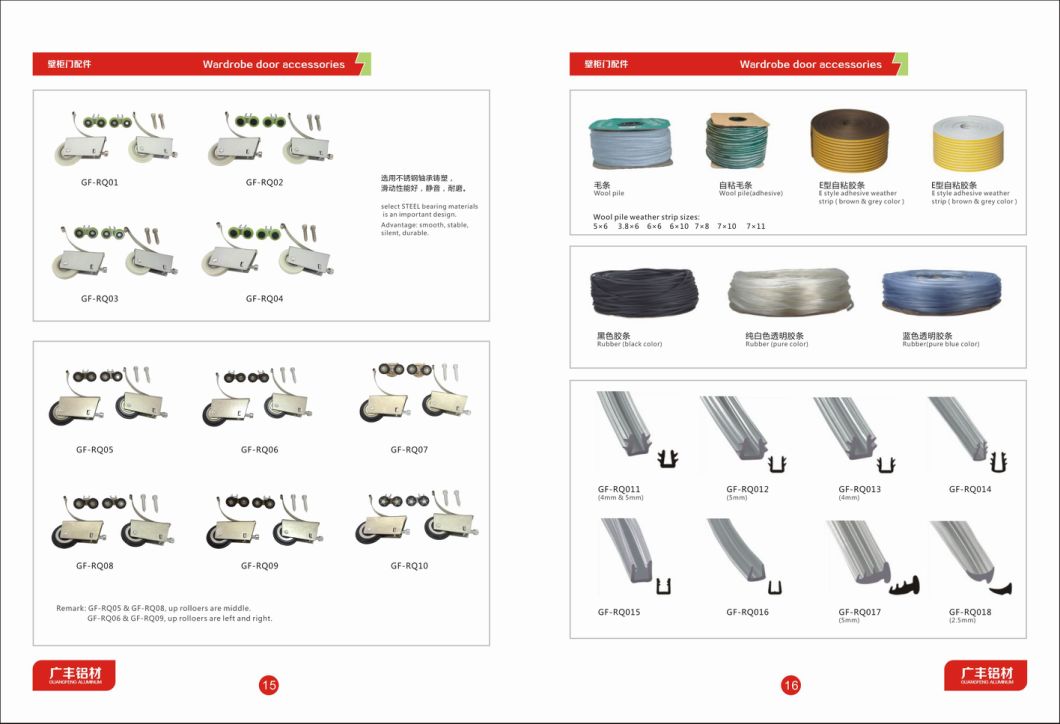 Aluminum and Wood Profile Extrusion Aluminum Profiles for Windows and Doors