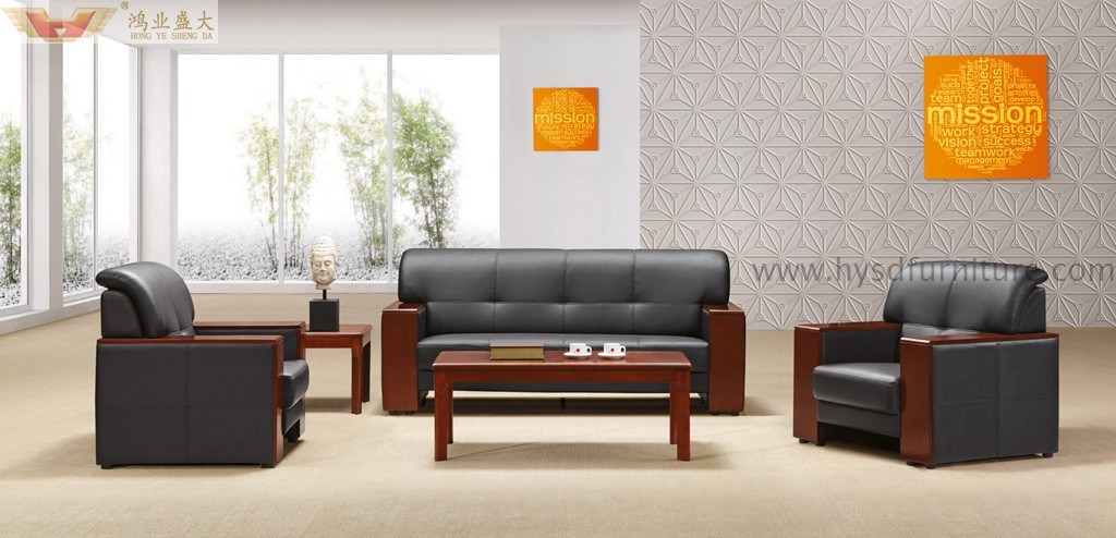 New Design Antique Leather Reception Sofa