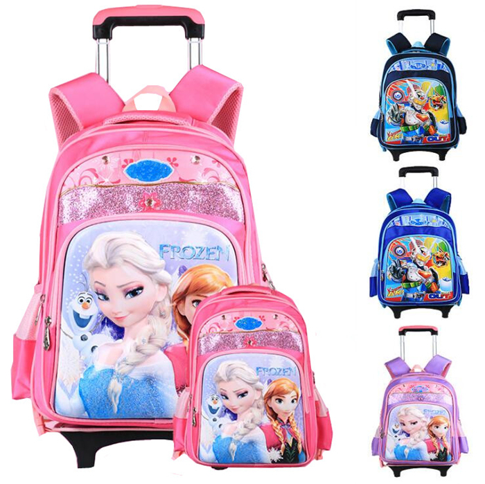 Custom School Backpack Bag, Cartoon Kid Student Backpack, Trolley School Bag Wholesale