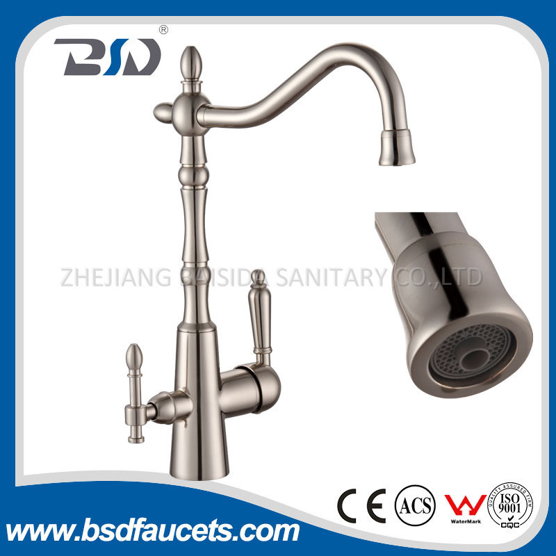 Purifier Drinking Three Way Kitchen Faucet with 2 Outlet