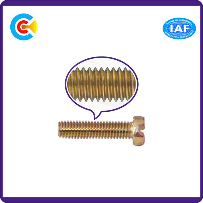 GB/DIN/JIS/ANSI Carbon-Steel/Stainless-Steel 4.8/8.8/10.9 Galvanizeddouble V Head Screw for Building Machinery/Industry
