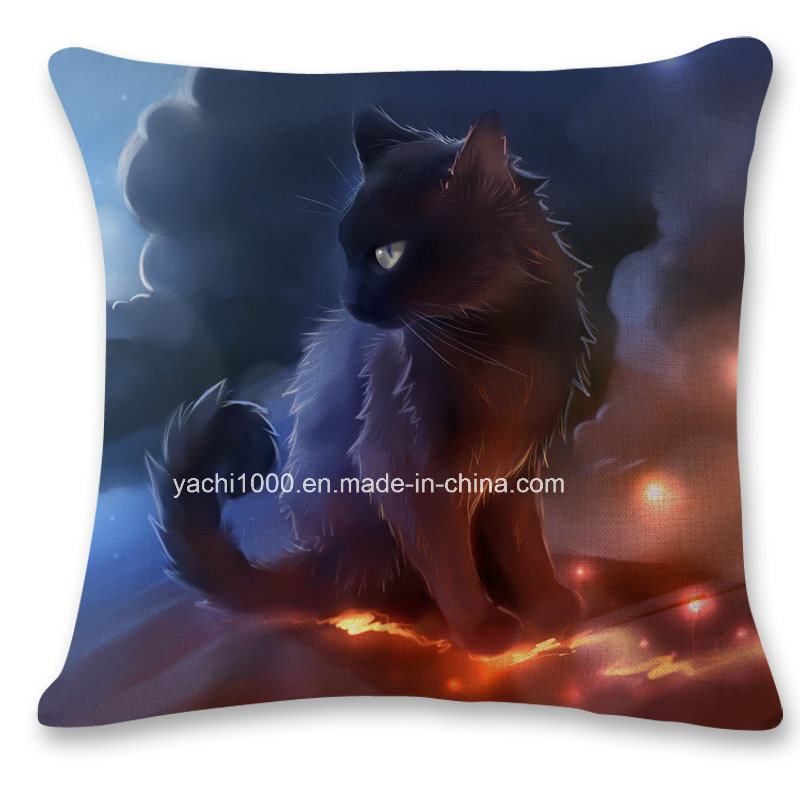 3D Animal Shaped Printed Cat Pillow