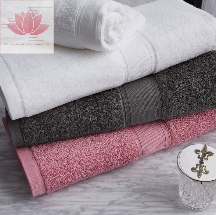 Luxury Customized 100% Cotton Jacquard Terry Washcloth/ Hotel Shower Towel