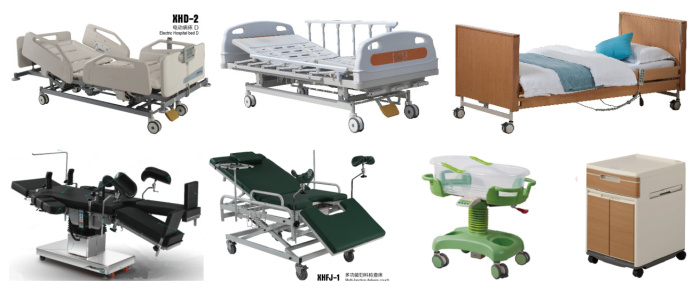 Cheap 3 Crank Manual Hospital Patient Sick Bed