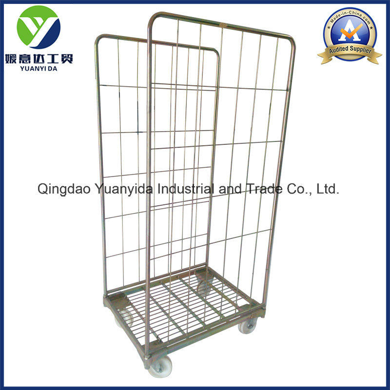 Warehouse and Supermarket Wire Mesh Storage and Logistic Hand Cart/Hand Trolley