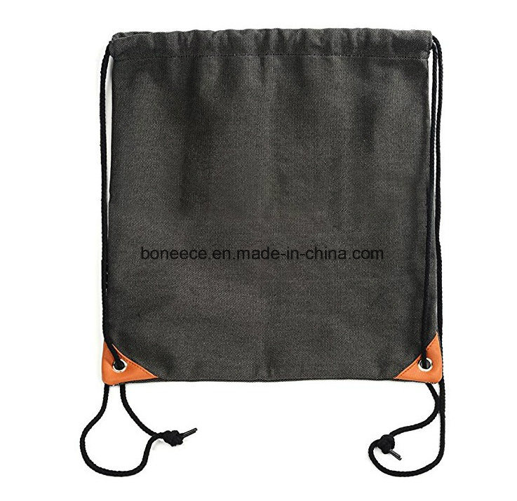 Custom Promotional Leisure Cotton Drawstring Rucksack Backpack for Travel