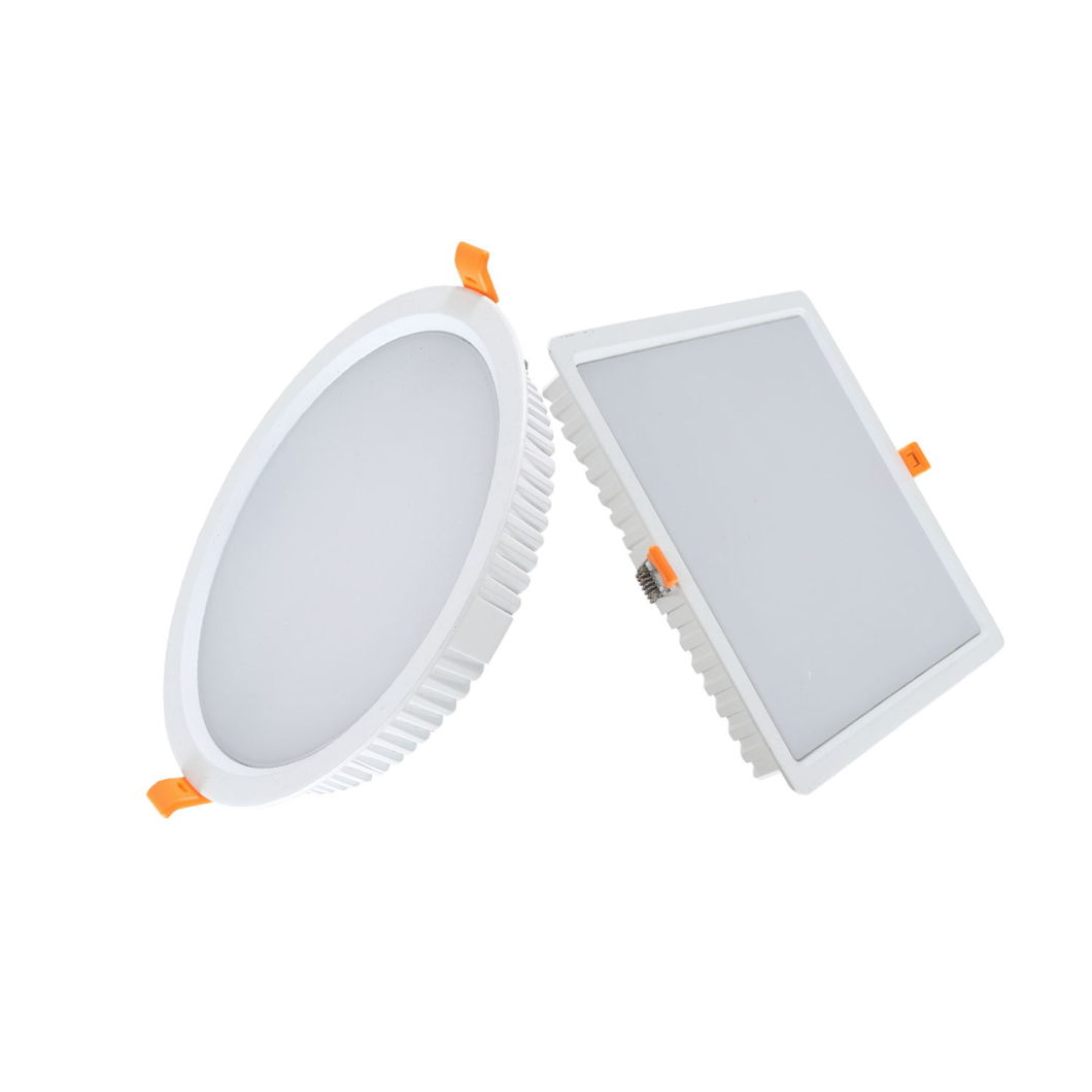 7W/10W/ 15W/20W/24W/30W Round/Square SMD Recessed LED Slim/Ultra Downlight